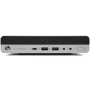 HP EliteDesk 800 G4 Mini rigenerato i5-8400T 16GB SSD 240GB vista frontale