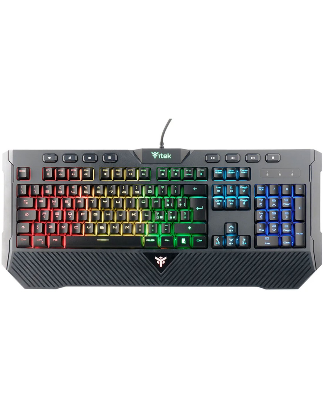 itek-tastiera-gaming-usb-q11-membrana-rgb-multimediale