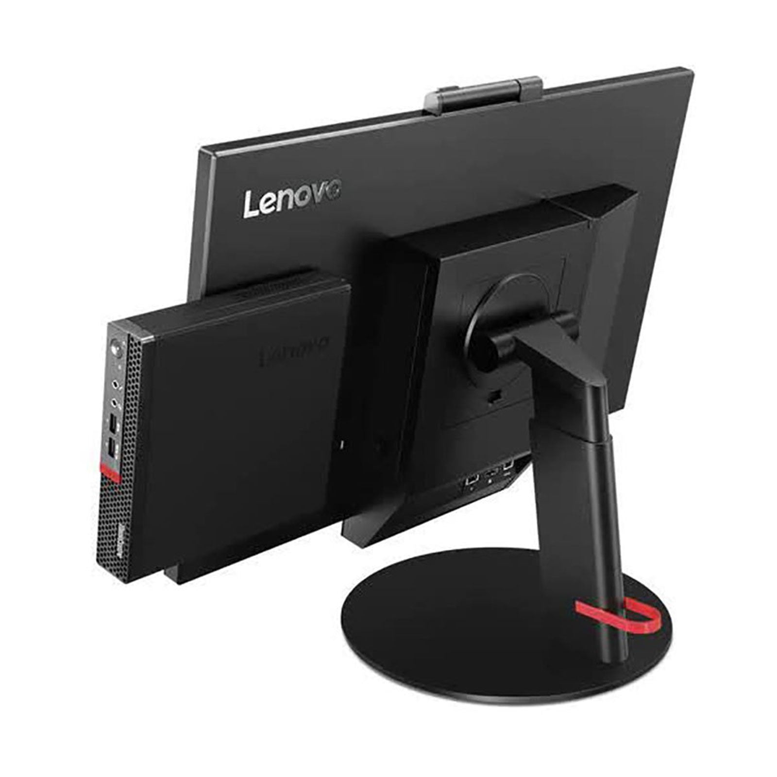 Lenovo ThinkCentre M910q Tiny abbinato a monitor TIO 22 Gen4 DisplayPort e USB 3.1
