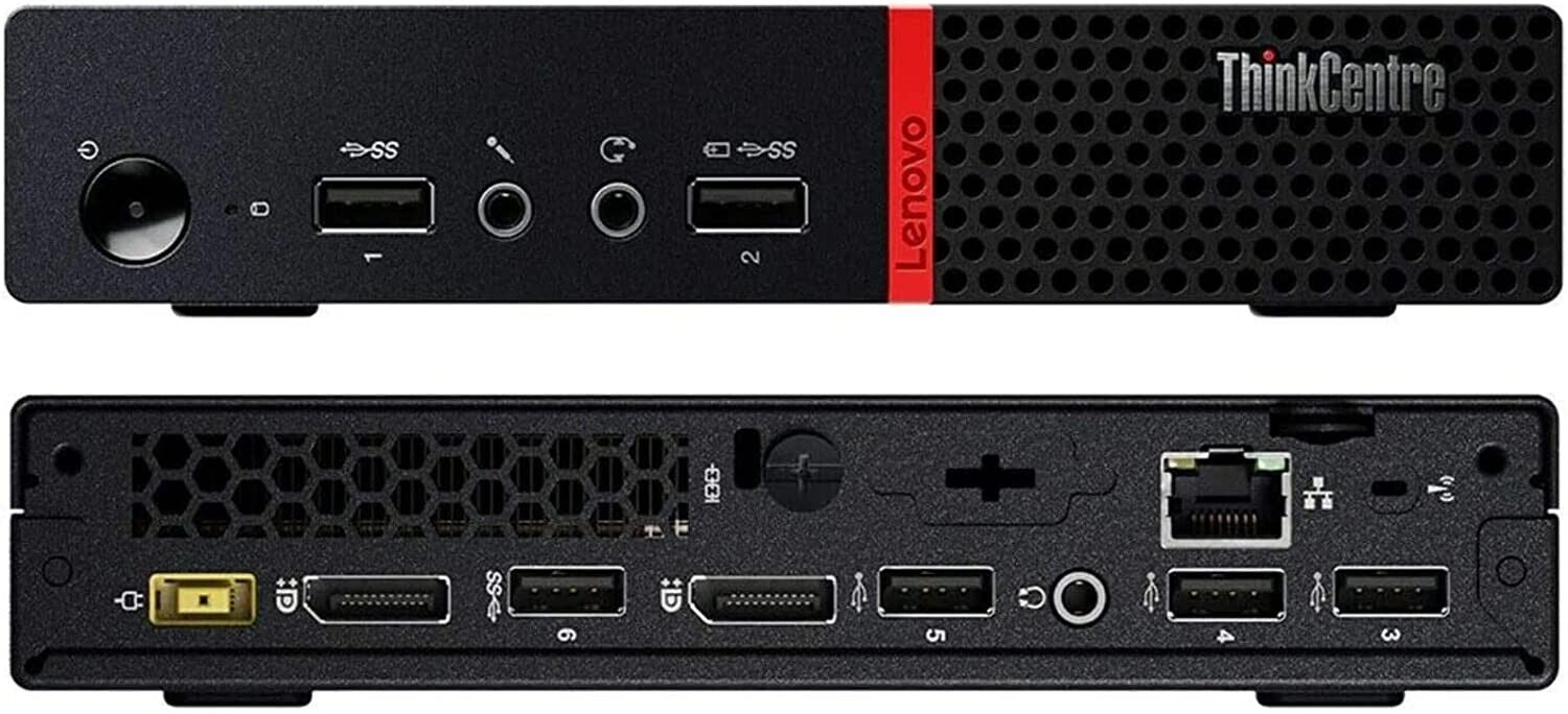 Retro Lenovo ThinkCentre M715q Tiny porte USB LAN e doppio DisplayPort